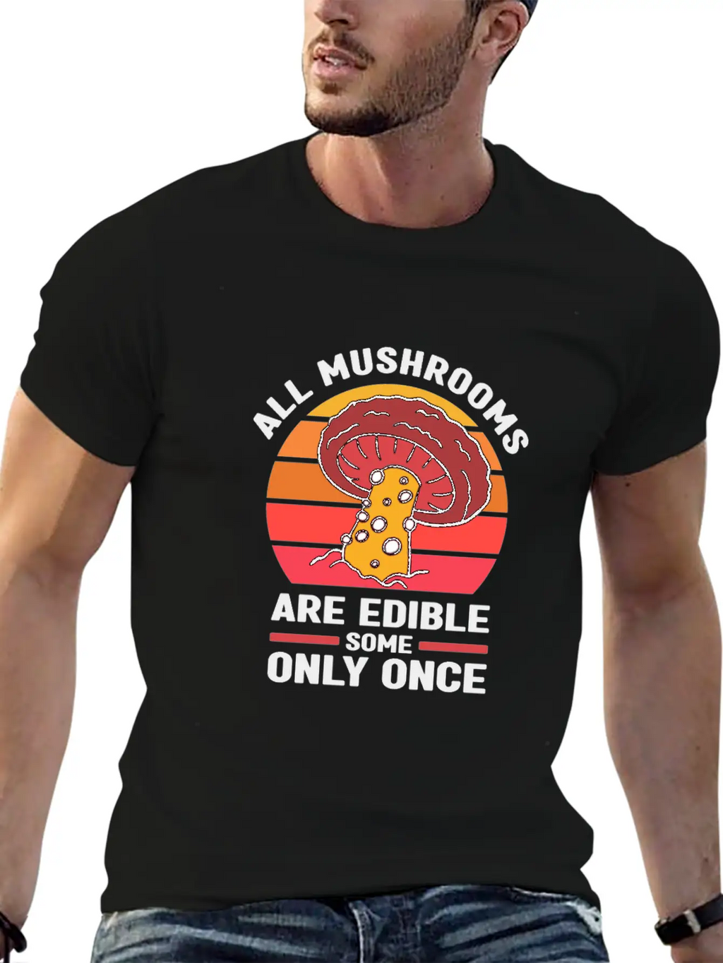 Collecting Mushrooms Stylish Everyday T-Shirt – Unisex Basic Cotton Tee