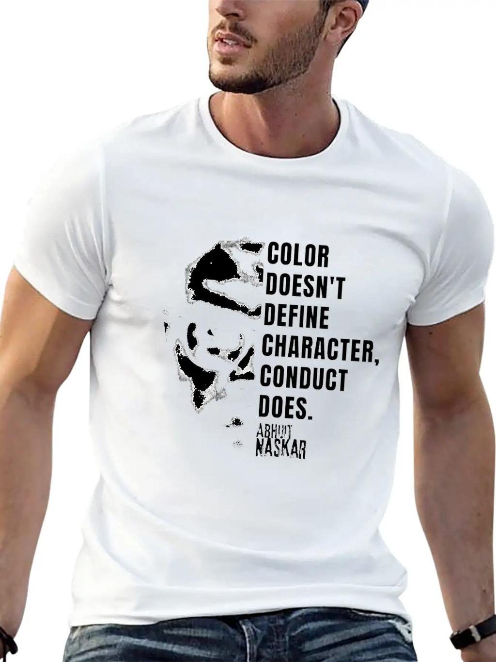 Color Conduct Character - Abhijit Naskar Relaxed Everyday Tee – Lightweight And Durable Cotton