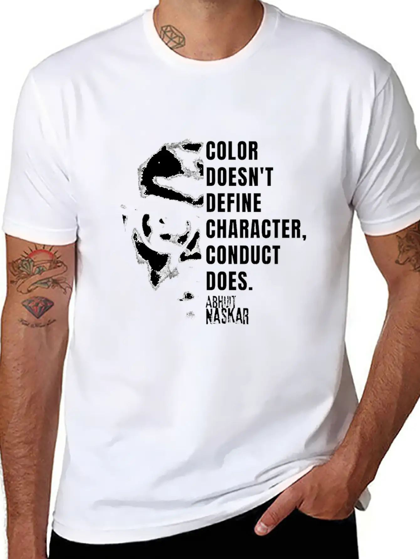 Color Conduct Character - Abhijit Naskar Relaxed Everyday Tee – Lightweight And Durable Cotton