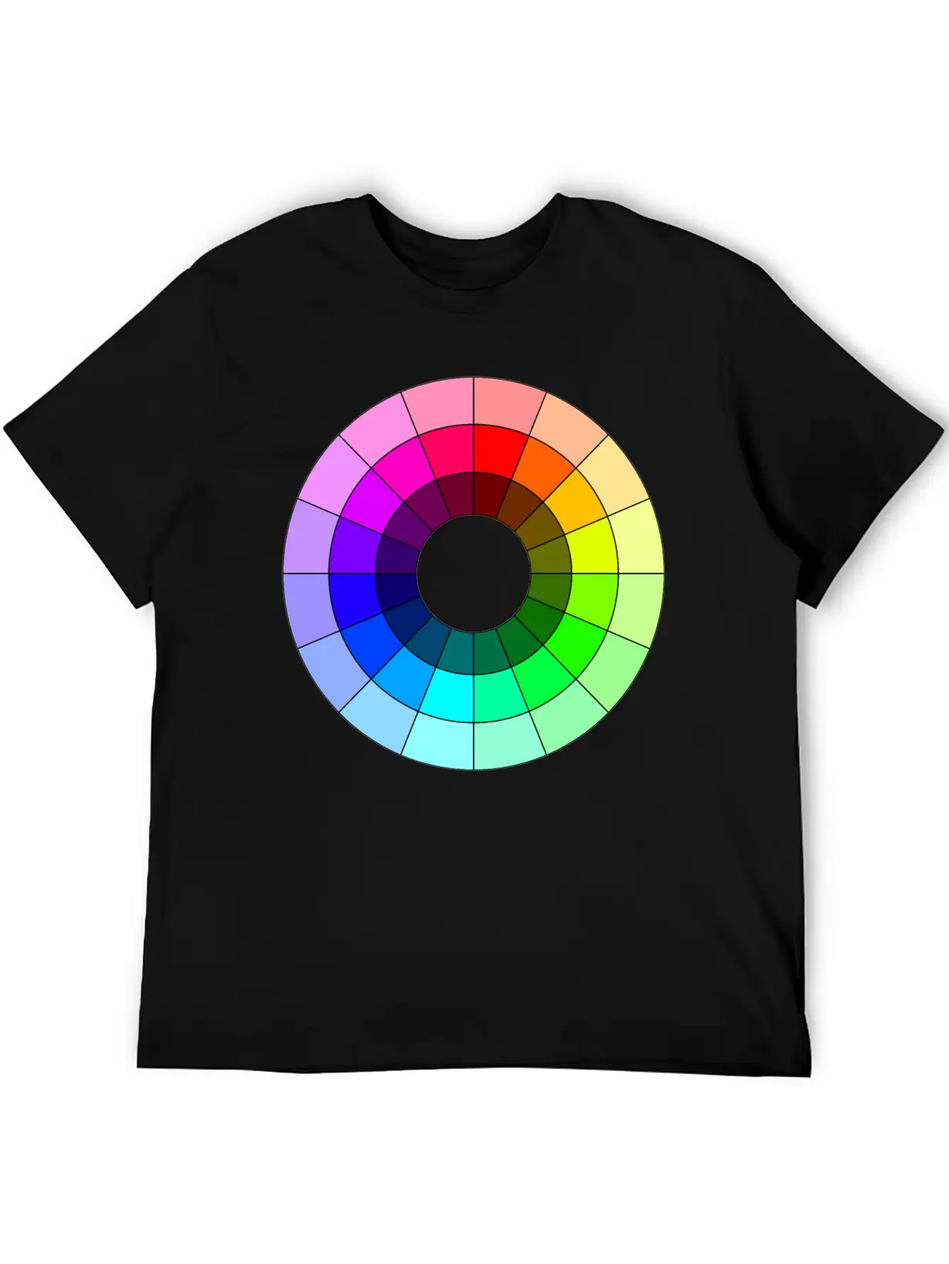 Color Wheel 48 Colors (16xH, 3xL) Essential Unisex Summer Tee – Soft Cotton Casual Fit