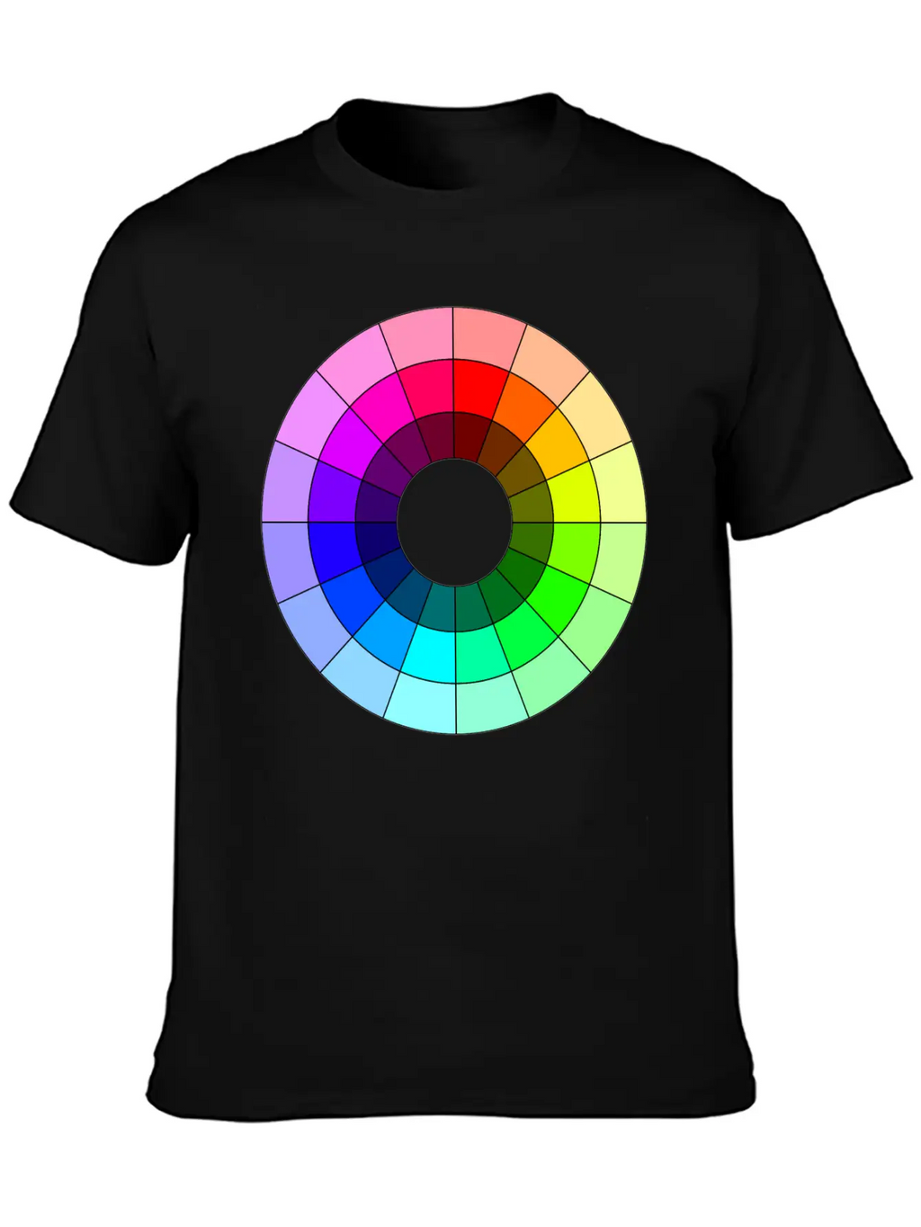 Color Wheel 48 Colors (16xH, 3xL) Essential Unisex Summer Tee – Soft Cotton Casual Fit