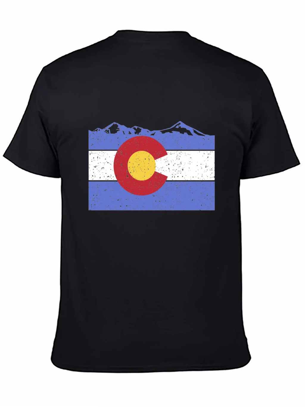 Colorado Flag Moutain' Cool Colorado Flag Day Unisex Casual T-Shirt – Clean Design For Daily Comfort