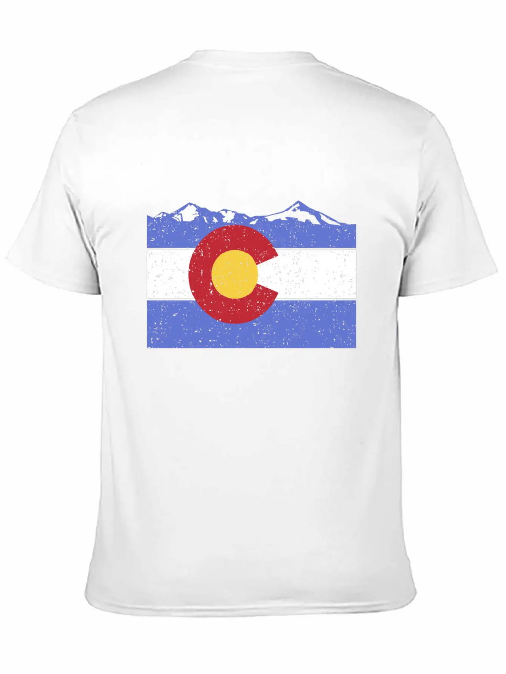 Colorado Flag Moutain' Cool Colorado Flag Day Unisex Casual T-Shirt – Clean Design For Daily Comfort