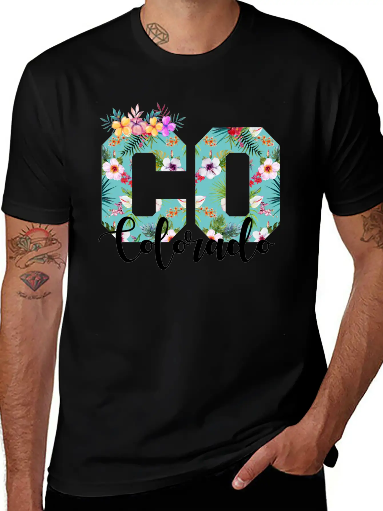 Colorado Floral Breathable Soft Cotton T-Shirt – Timeless Casual Look
