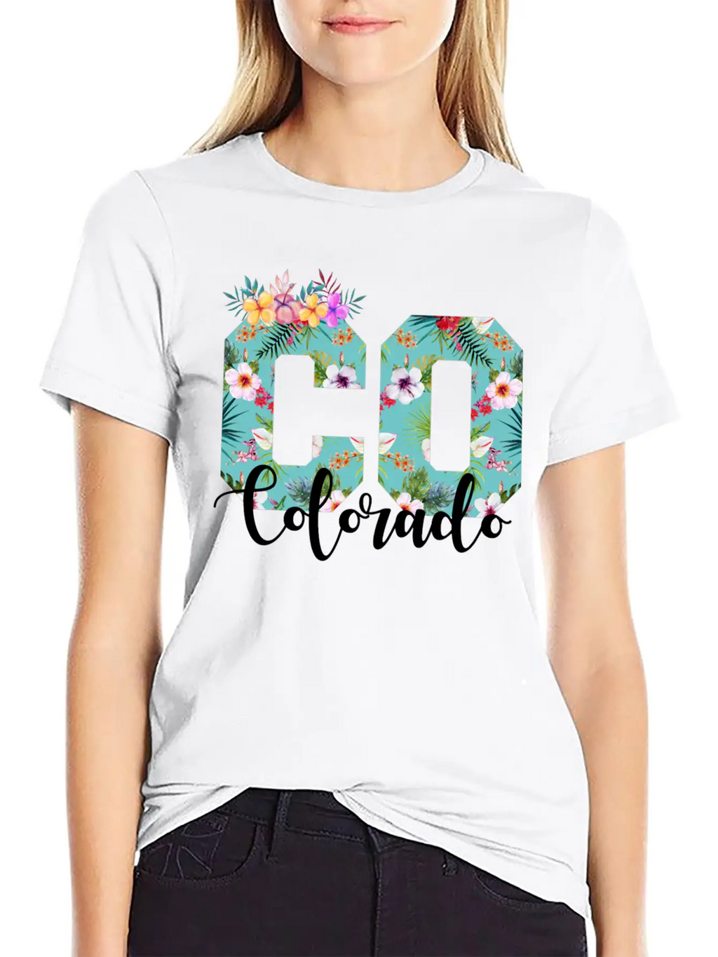 Colorado Floral Breathable Soft Cotton T-Shirt – Timeless Casual Look