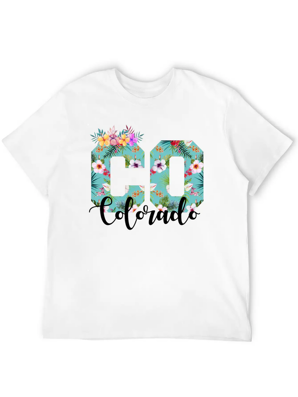 Colorado Floral Breathable Soft Cotton T-Shirt – Timeless Casual Look