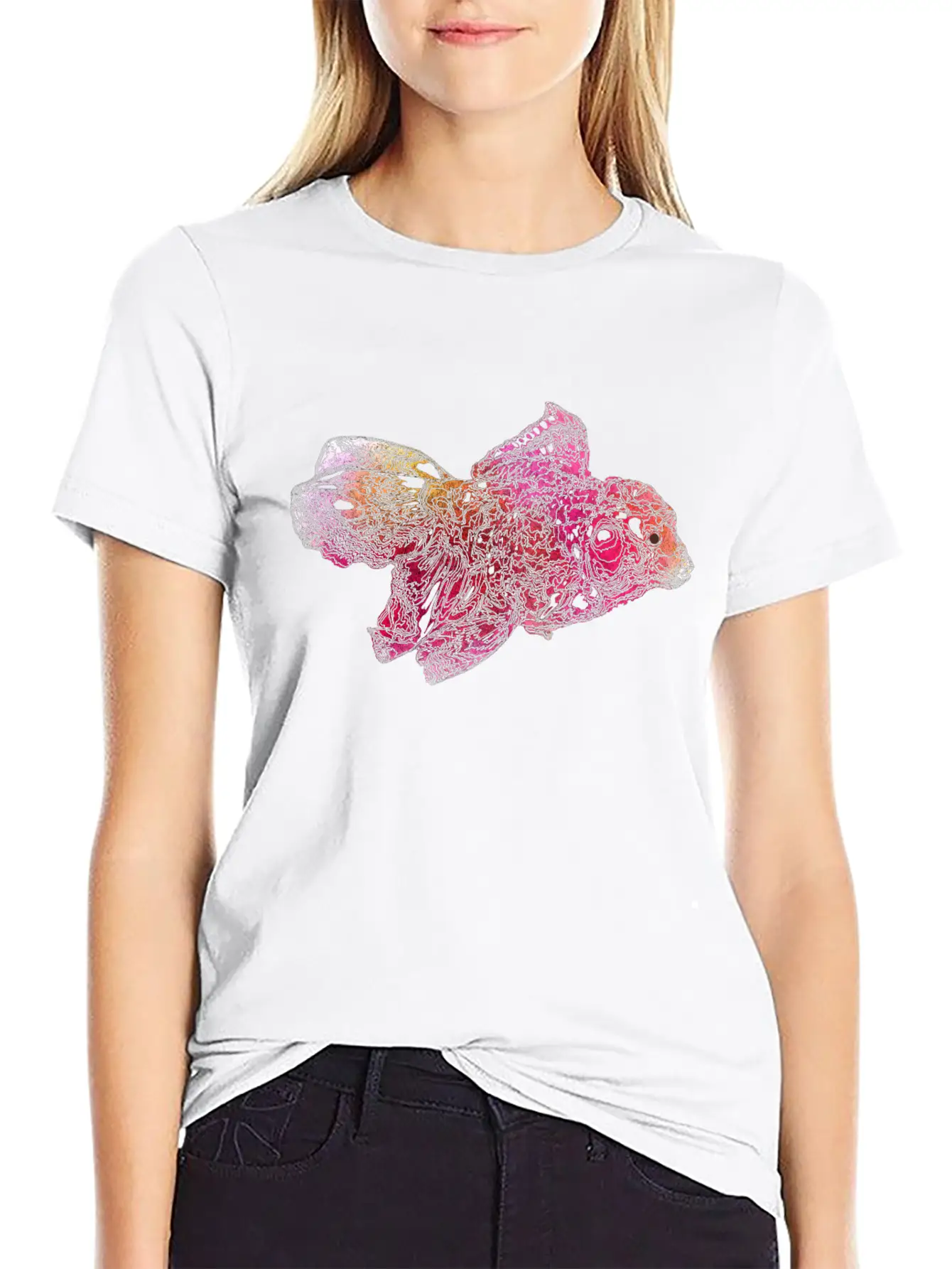 Colored Fish Unisex Casual T-Shirt – Clean Design For Daily Comfort