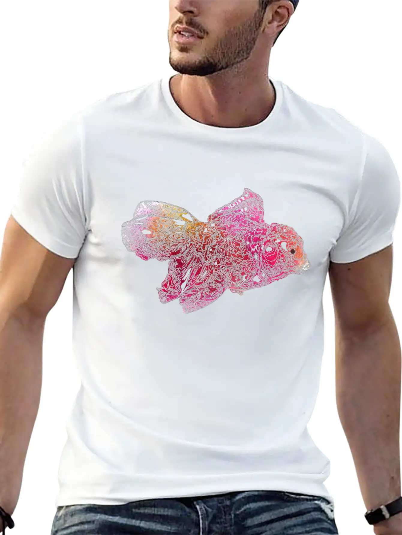 Colored Fish Unisex Casual T-Shirt – Clean Design For Daily Comfort