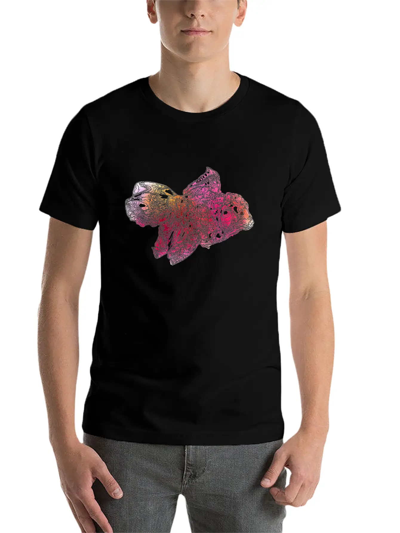 Colored Fish Unisex Casual T-Shirt – Clean Design For Daily Comfort