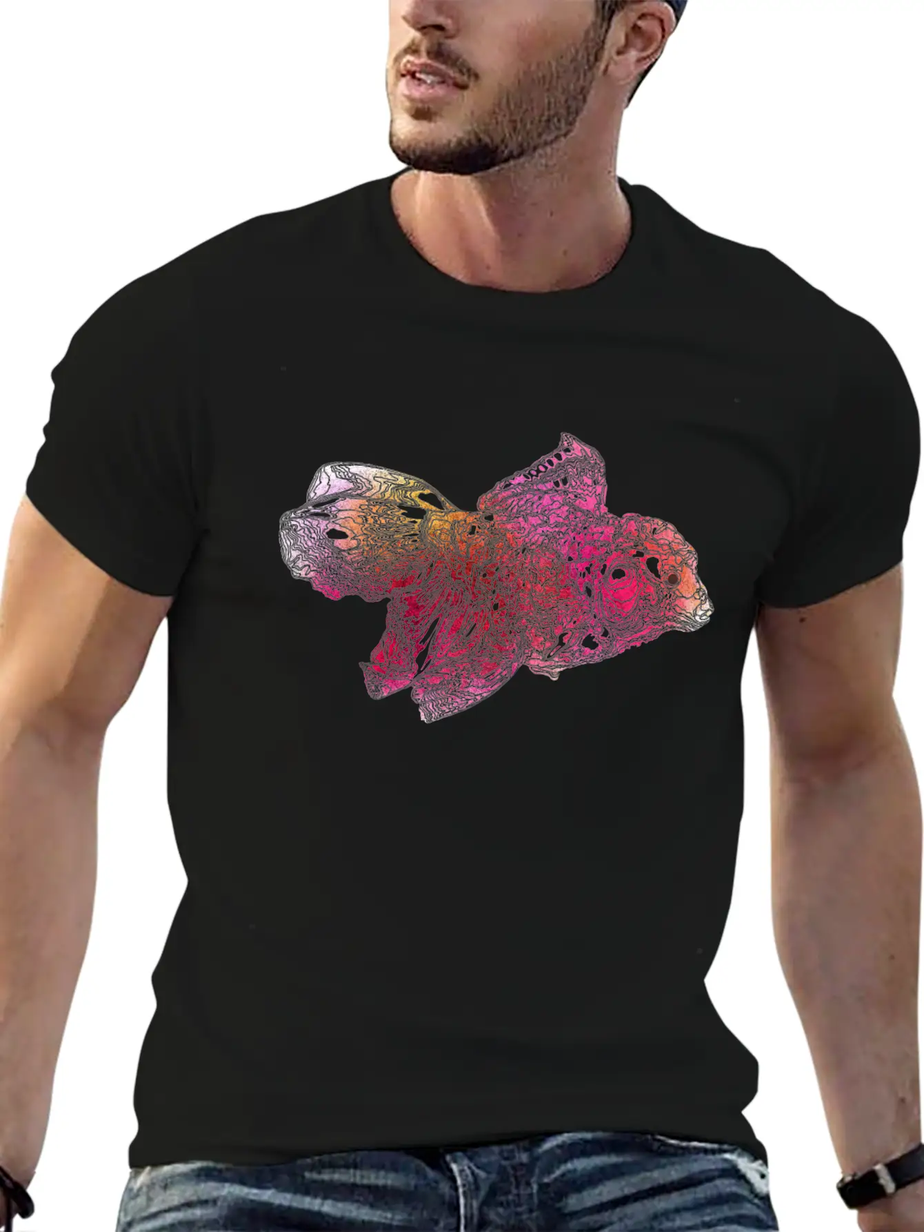 Colored Fish Unisex Casual T-Shirt – Clean Design For Daily Comfort