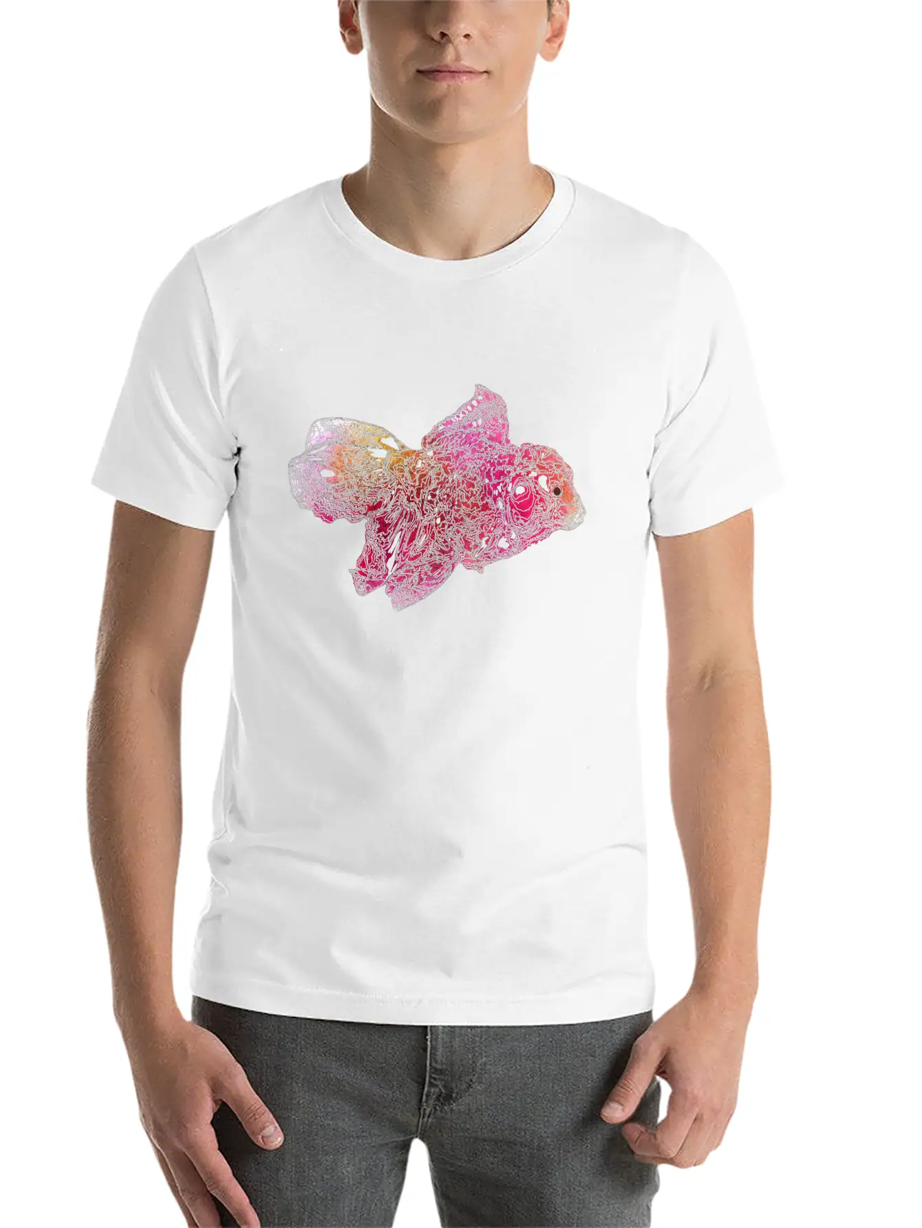 Colored Fish Unisex Casual T-Shirt – Clean Design For Daily Comfort