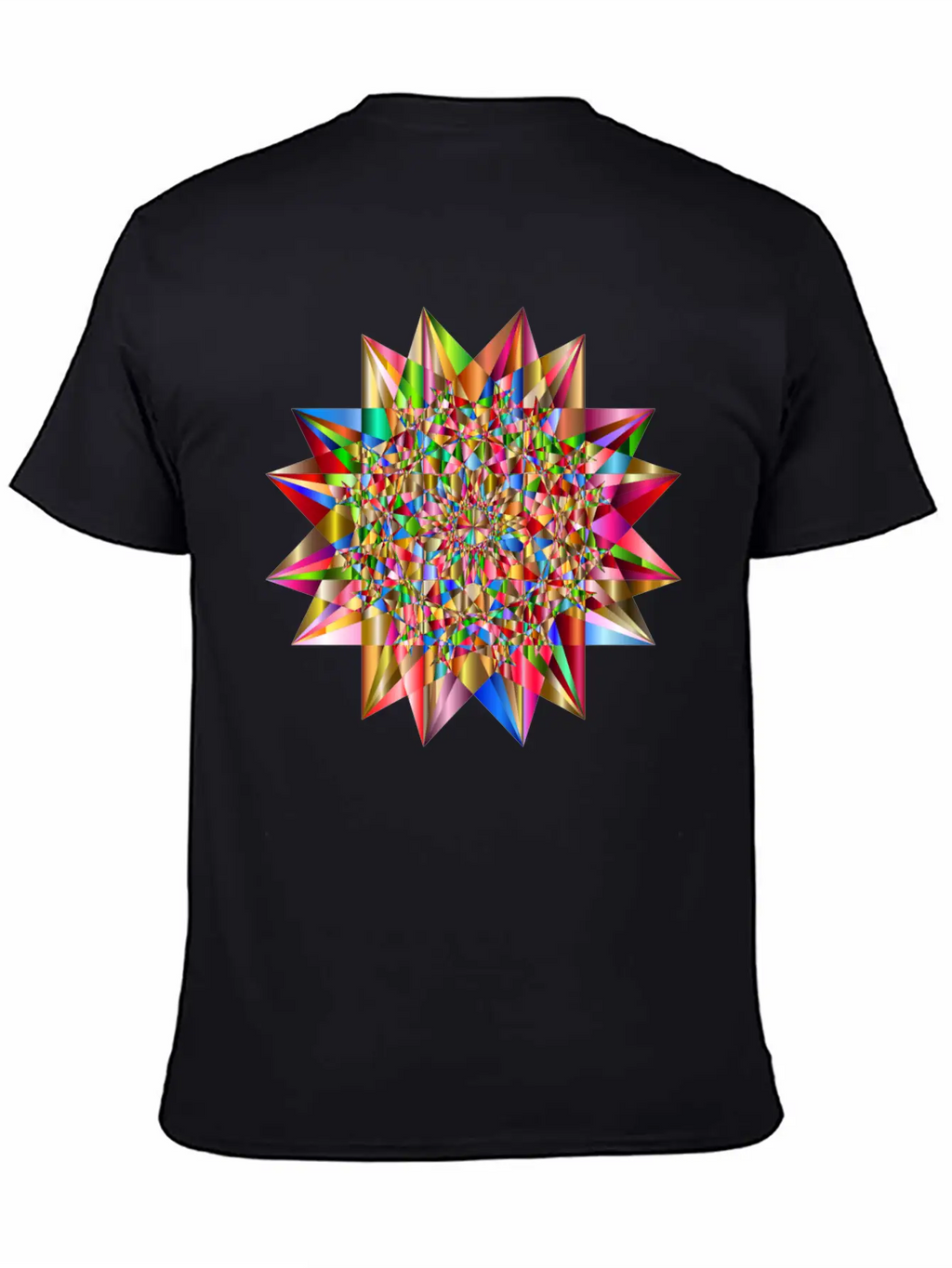 Colorful Geometric Star 6 Stylish Everyday T-Shirt – Unisex Basic Cotton Tee