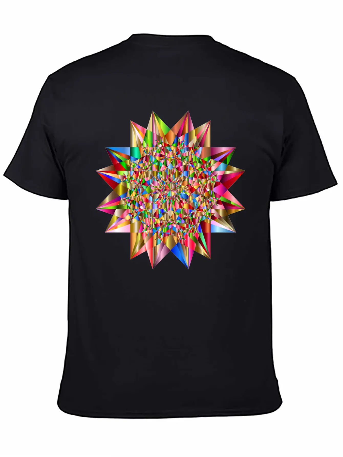 Colorful Geometric Star 6 Stylish Everyday T-Shirt – Unisex Basic Cotton Tee