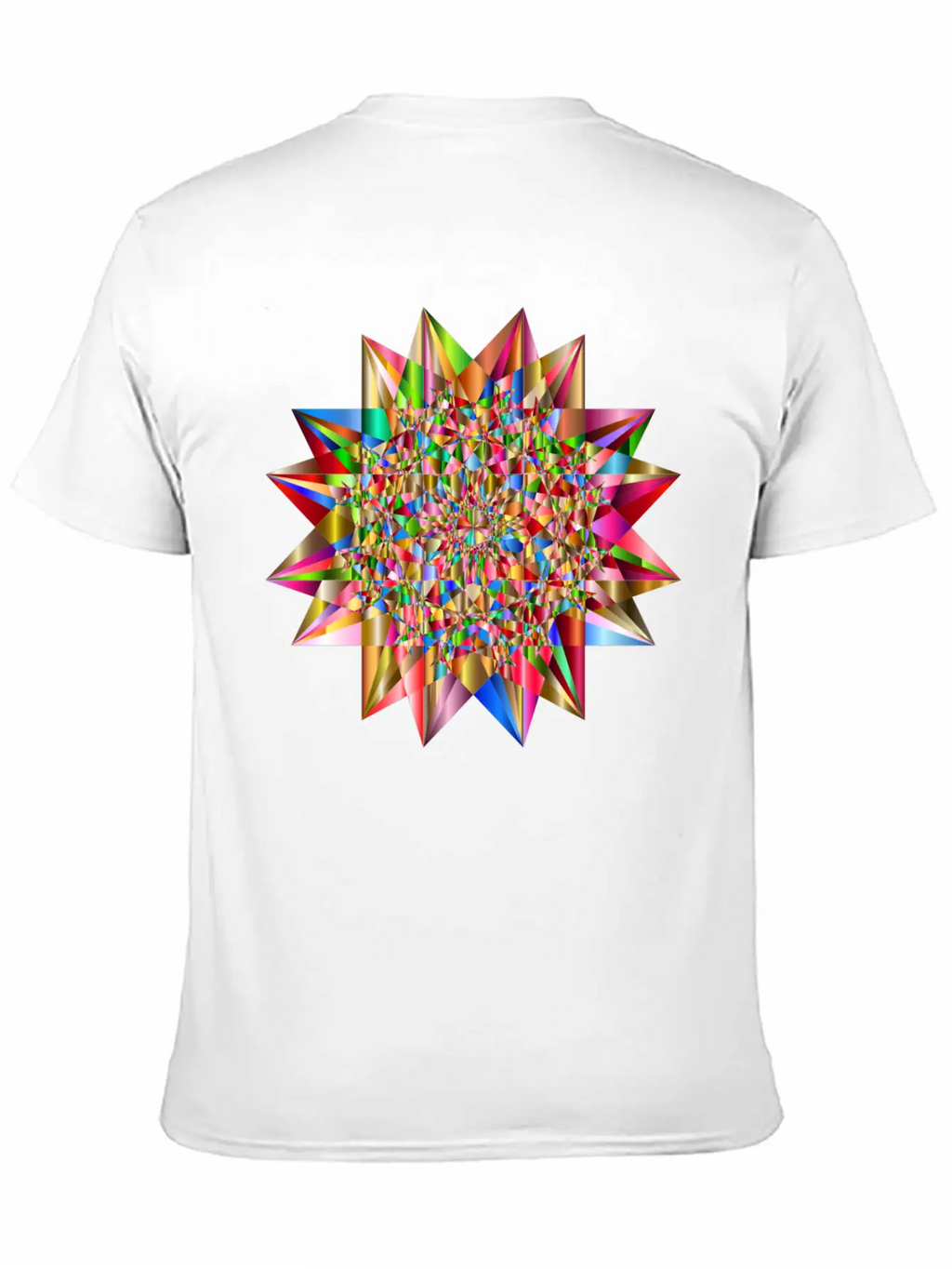Colorful Geometric Star 6 Stylish Everyday T-Shirt – Unisex Basic Cotton Tee