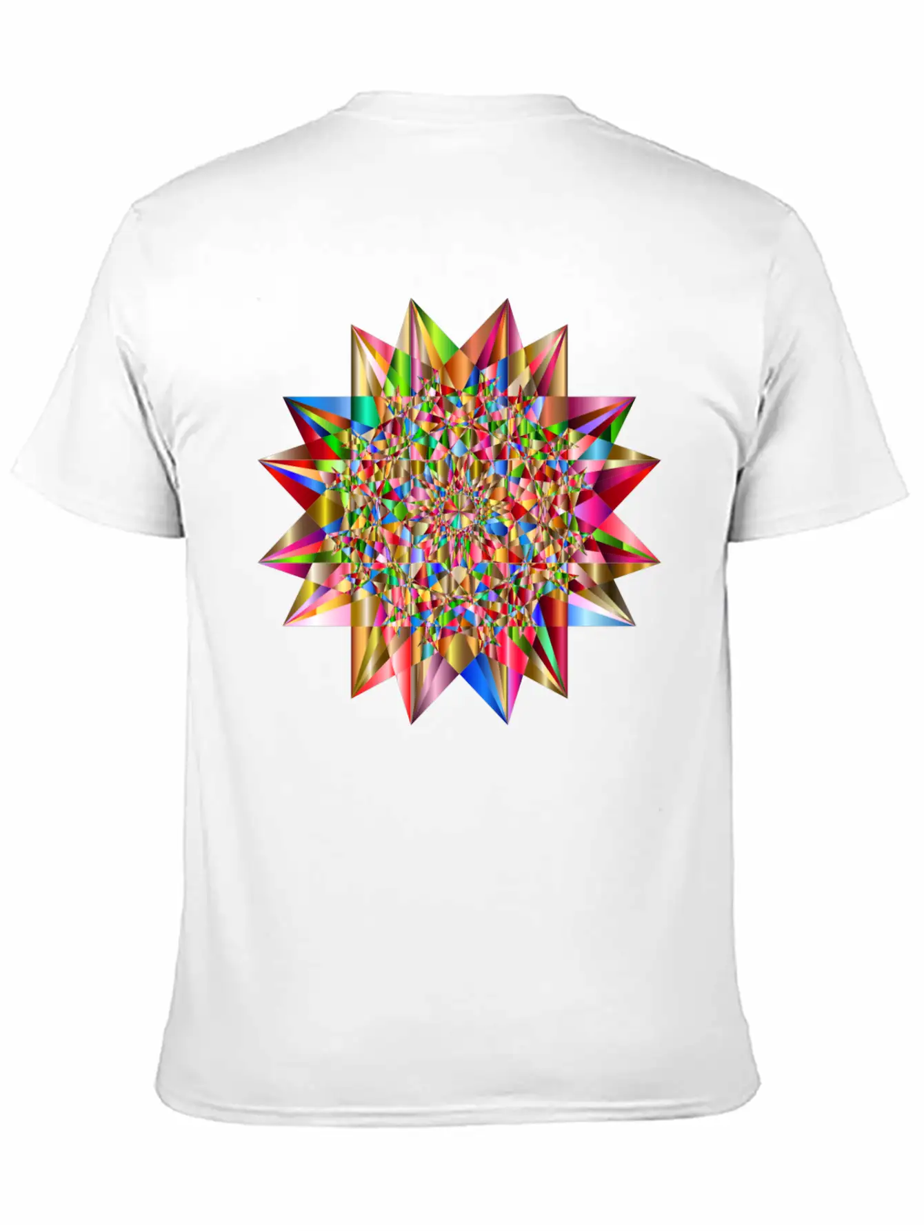 Colorful Geometric Star 6 Stylish Everyday T-Shirt – Unisex Basic Cotton Tee