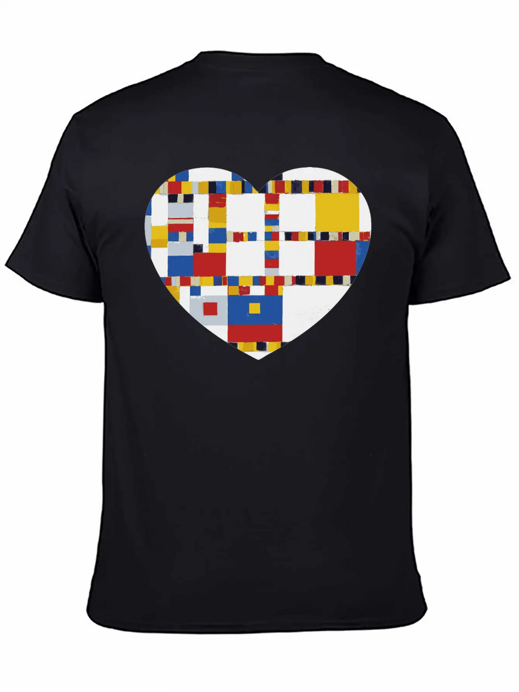 Colorful Mosaic Heart Art A Symphony Of Love Essential Cotton Tee For Daily Outfits – Unisex Style