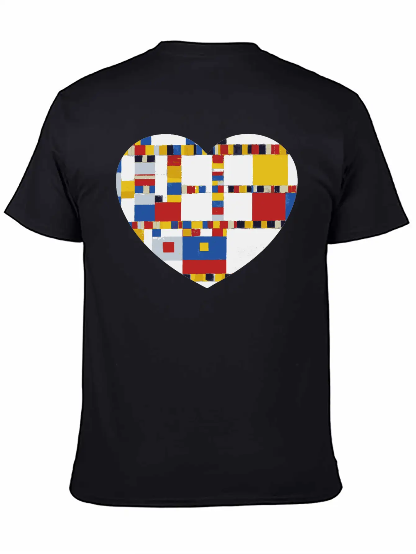 Colorful Mosaic Heart Art A Symphony Of Love Essential Cotton Tee For Daily Outfits – Unisex Style