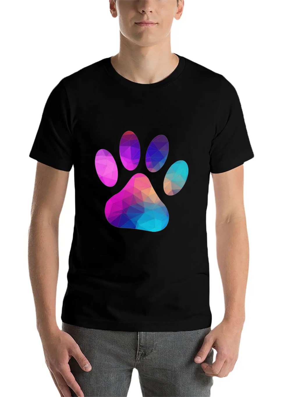 Colorful Paw Classic Cotton Tee – Unisex Comfort For Any Season