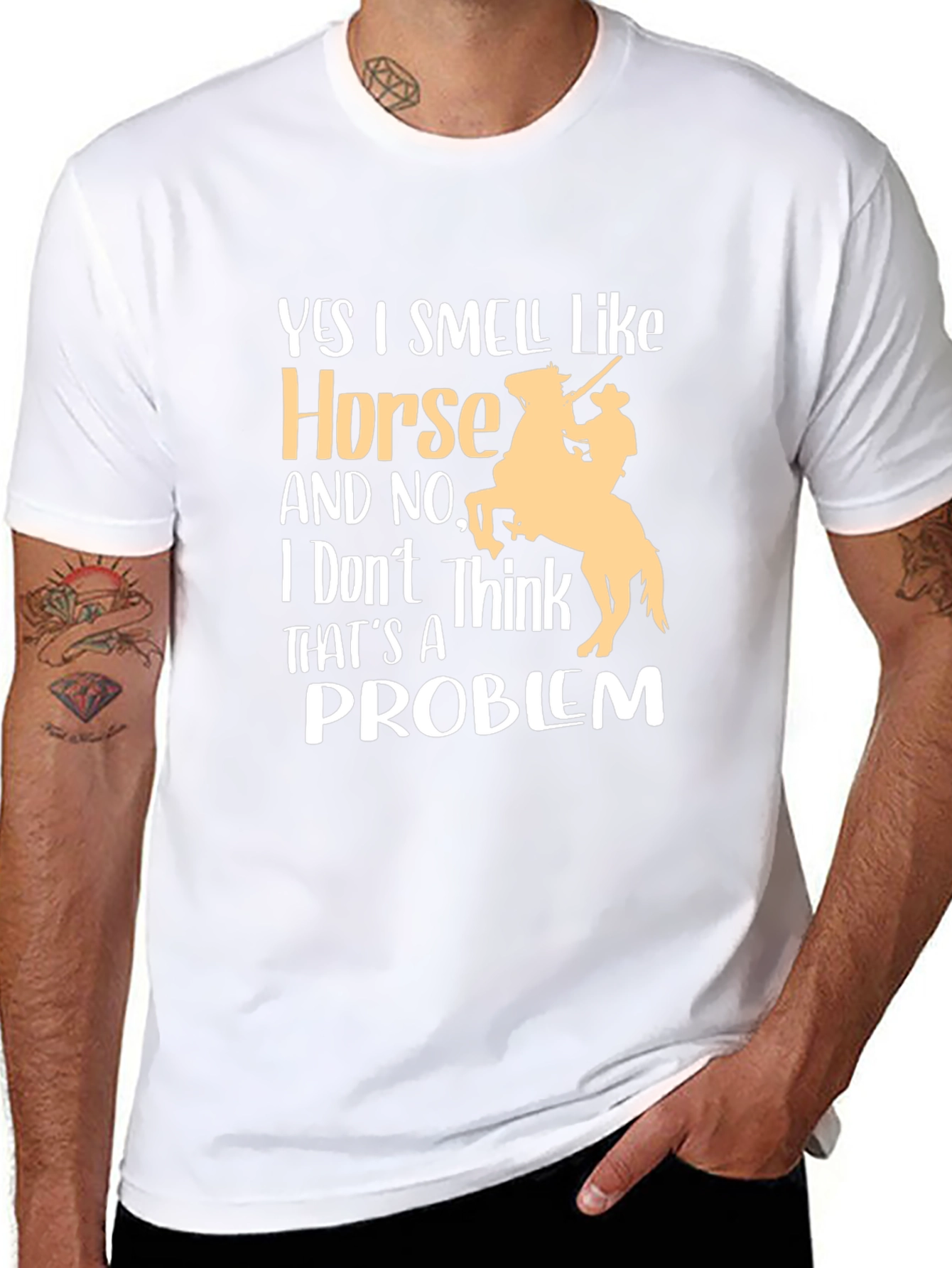 Horse Lover T-Shirt - Yes I Smell Like Horse