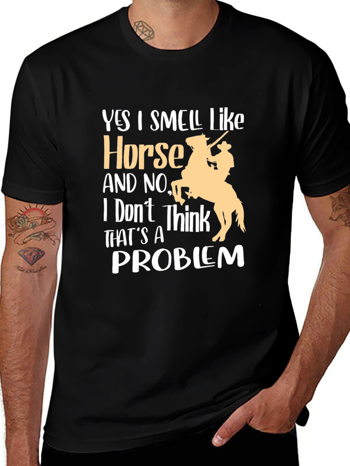 Horse Lover T-Shirt - Yes I Smell Like Horse