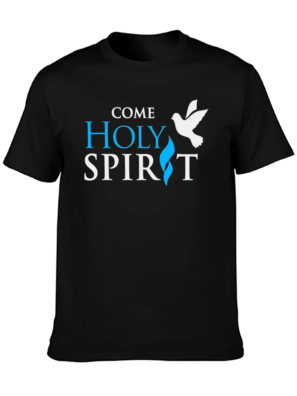 COME HOLY SPIRIT Unisex Casual T-Shirt – Clean Design For Daily Comfort