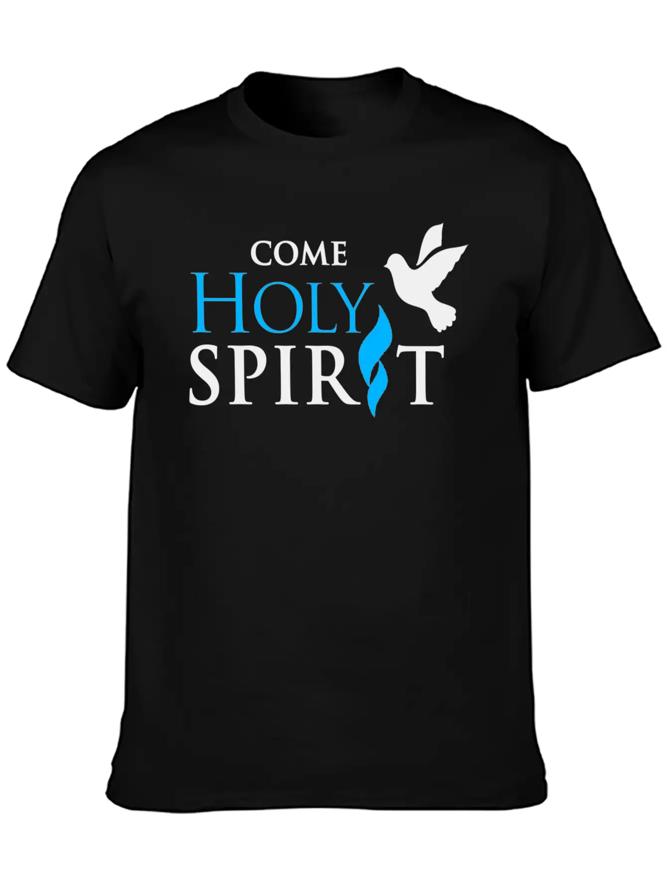 COME HOLY SPIRIT Unisex Casual T-Shirt – Clean Design For Daily Comfort