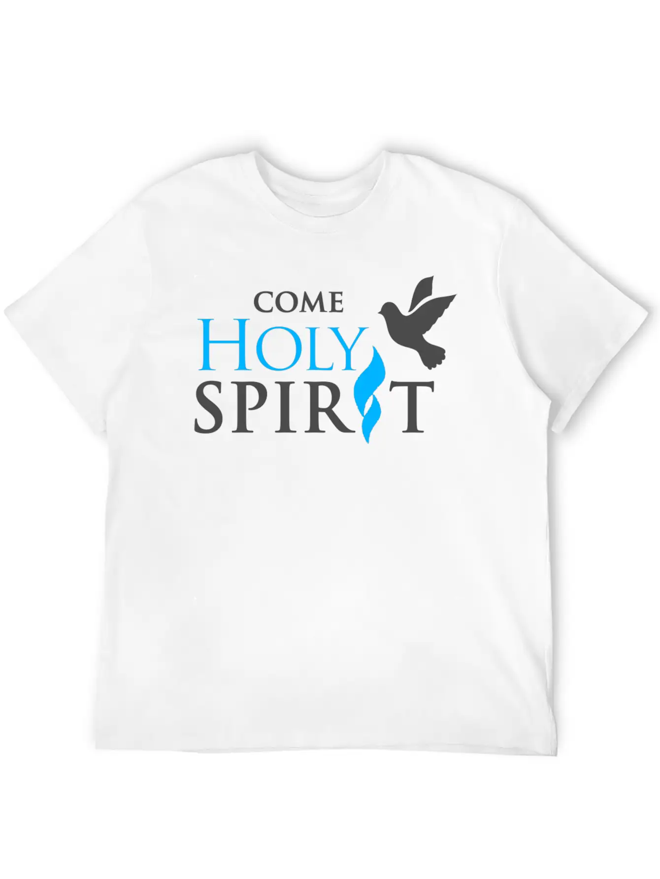 COME HOLY SPIRIT Unisex Casual T-Shirt – Clean Design For Daily Comfort