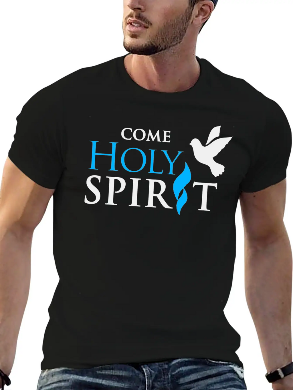 COME HOLY SPIRIT Unisex Casual T-Shirt – Clean Design For Daily Comfort