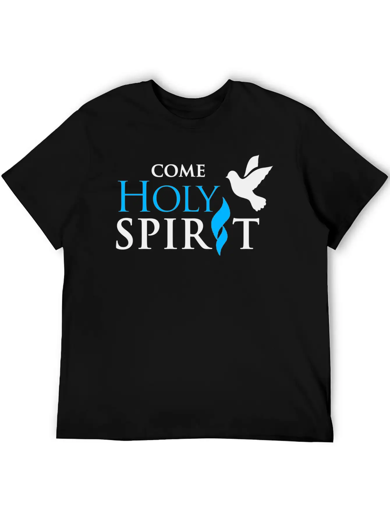 COME HOLY SPIRIT Unisex Casual T-Shirt – Clean Design For Daily Comfort