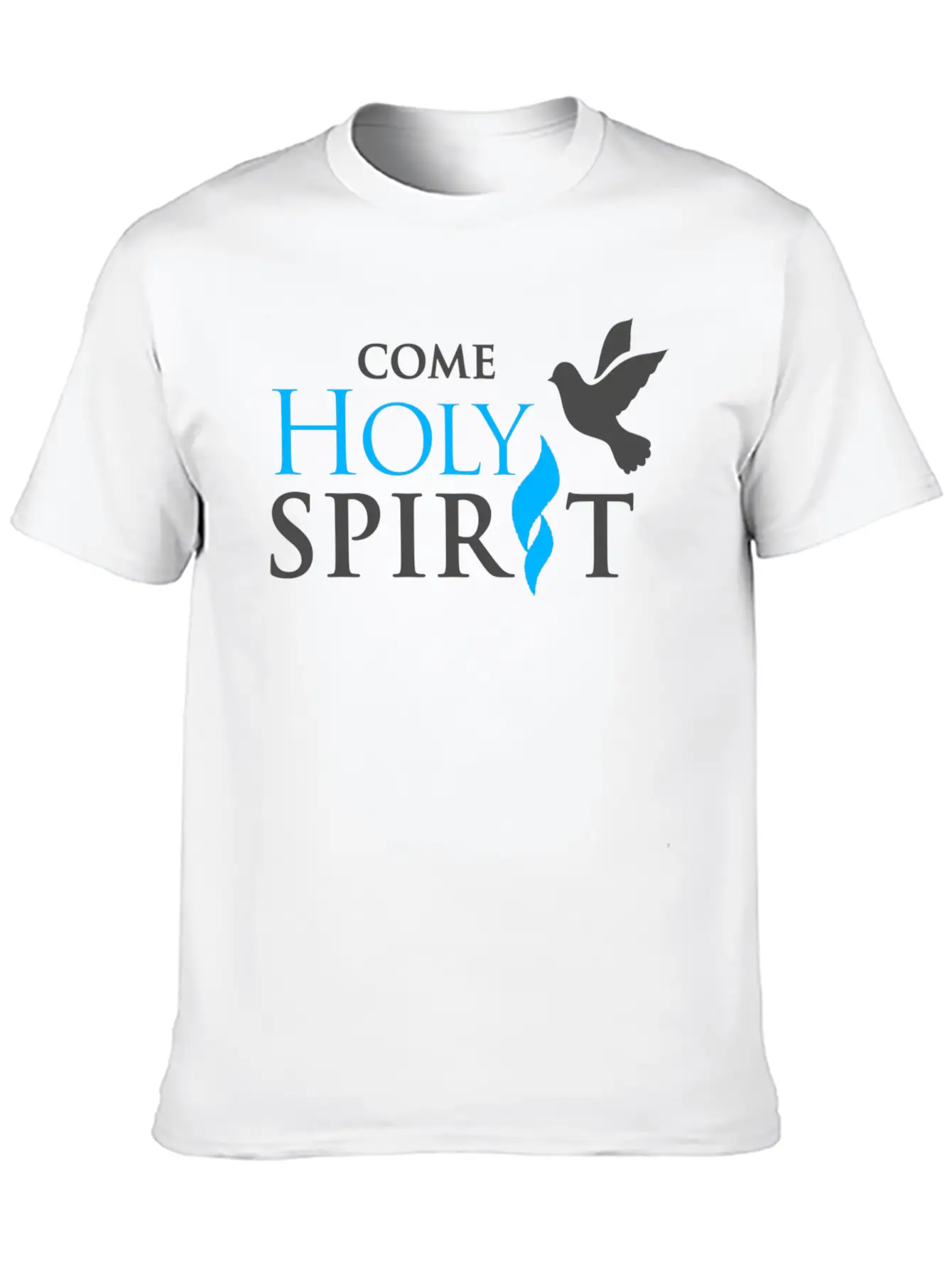 COME HOLY SPIRIT Unisex Casual T-Shirt – Clean Design For Daily Comfort