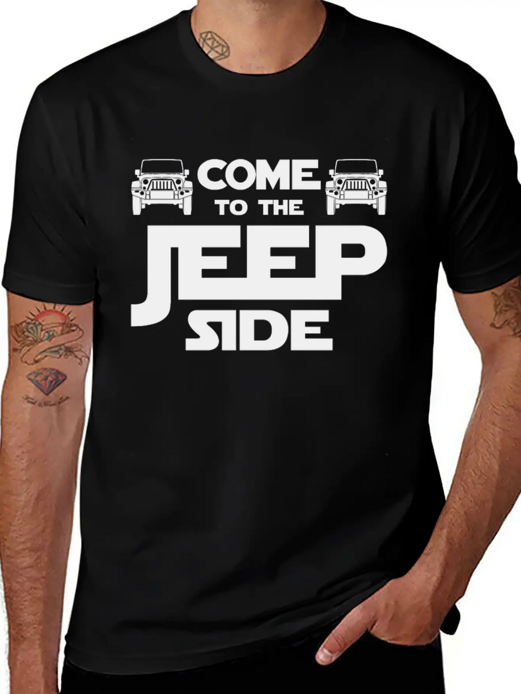 Come To The Jeep Side Basic Graphic T-Shirt – Daily Comfort In Soft Cotton