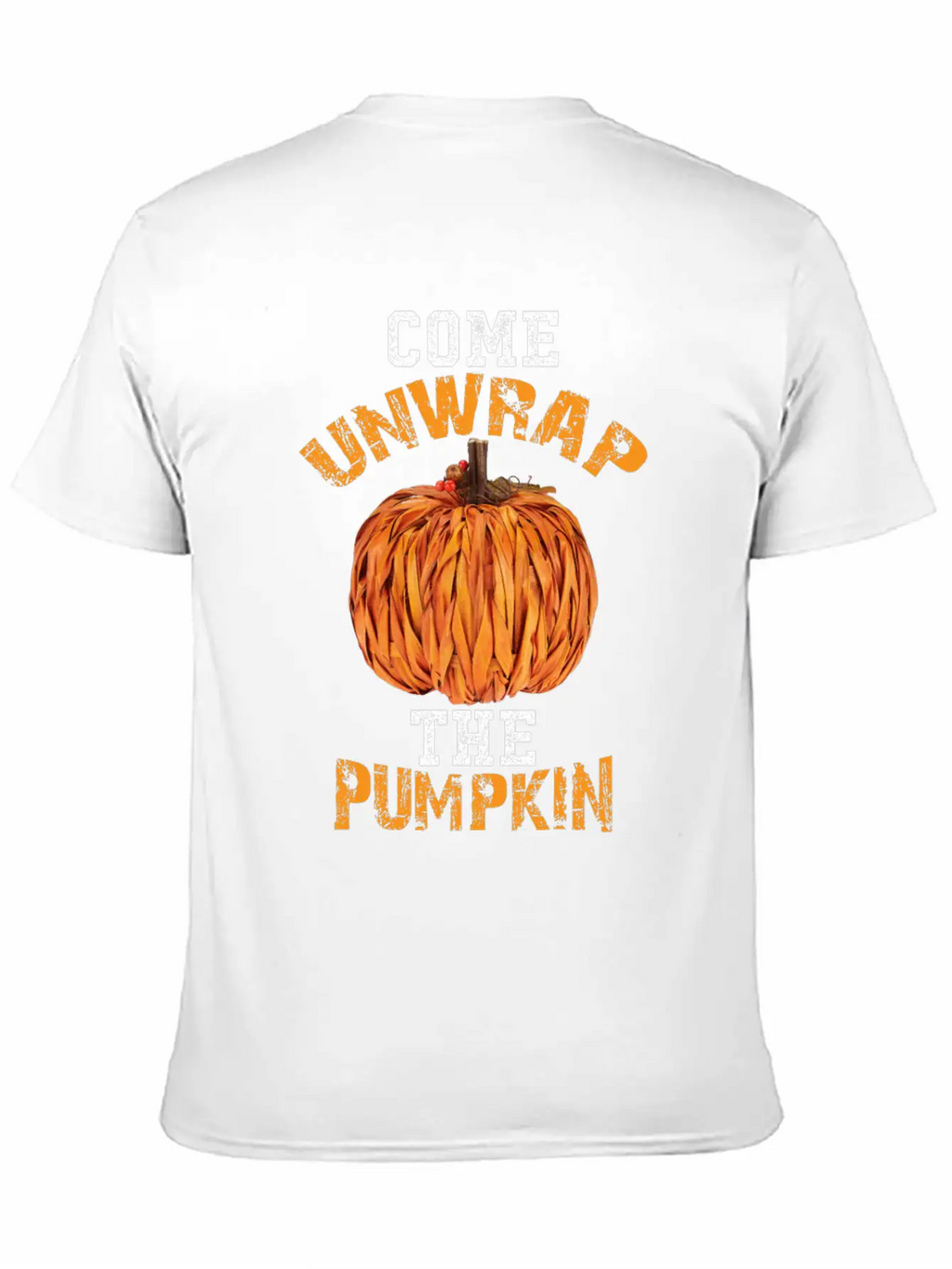 Come Unwrap The Pumpkin Essential Cotton Tee For Daily Outfits – Unisex Style
