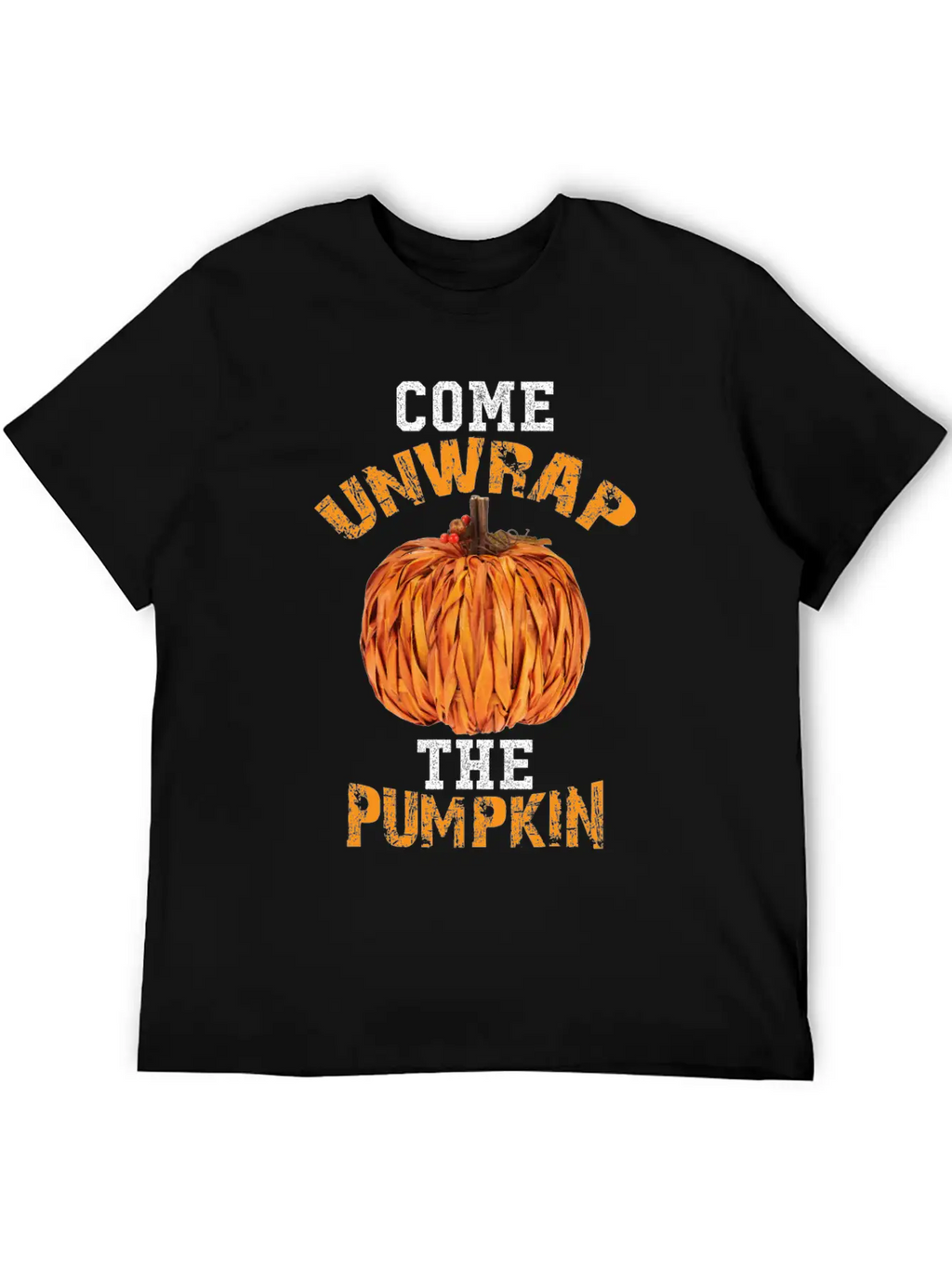 Come Unwrap The Pumpkin Essential Cotton Tee For Daily Outfits – Unisex Style