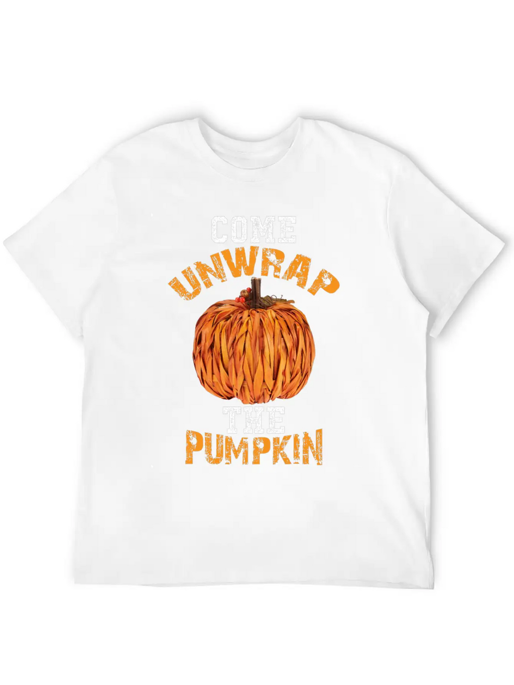 Come Unwrap The Pumpkin Essential Cotton Tee For Daily Outfits – Unisex Style