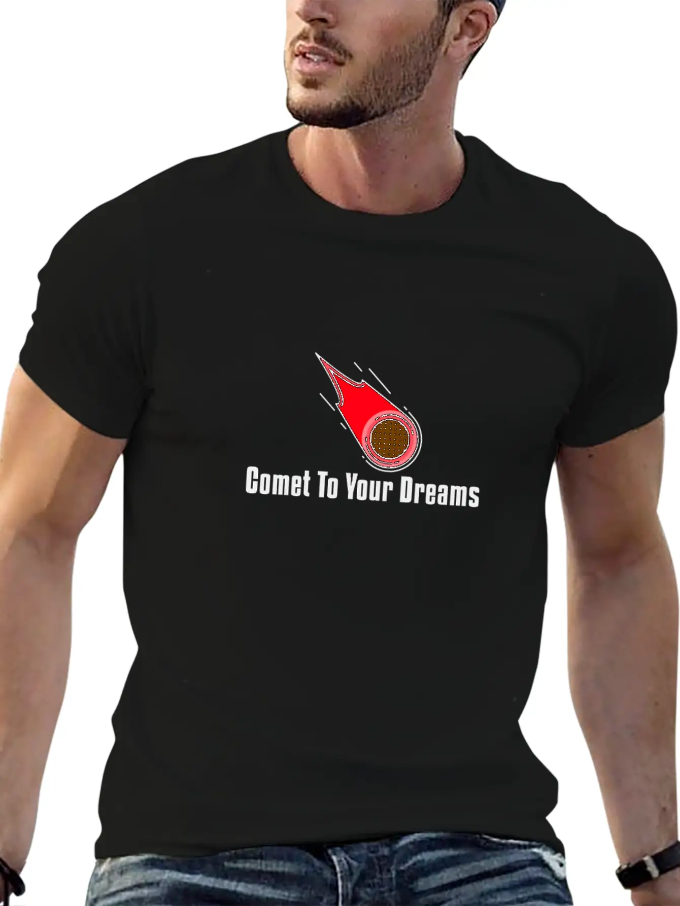 Comet To Your Dreams Unisex Casual T-Shirt – Clean Design For Daily Comfort
