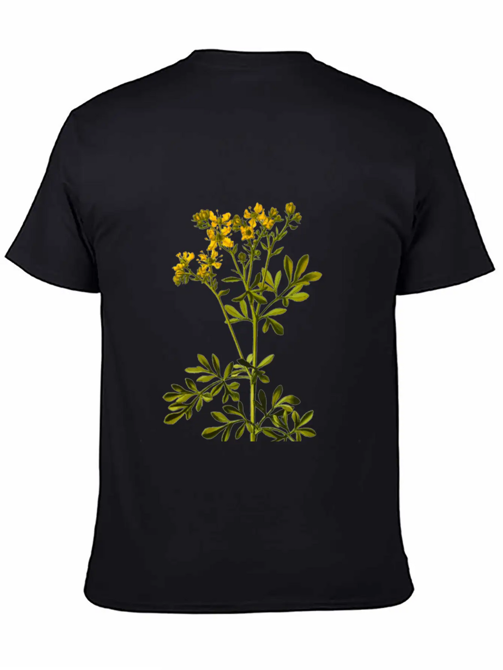 Common Rue (detailed) Breathable Soft Cotton T-Shirt – Timeless Casual Look