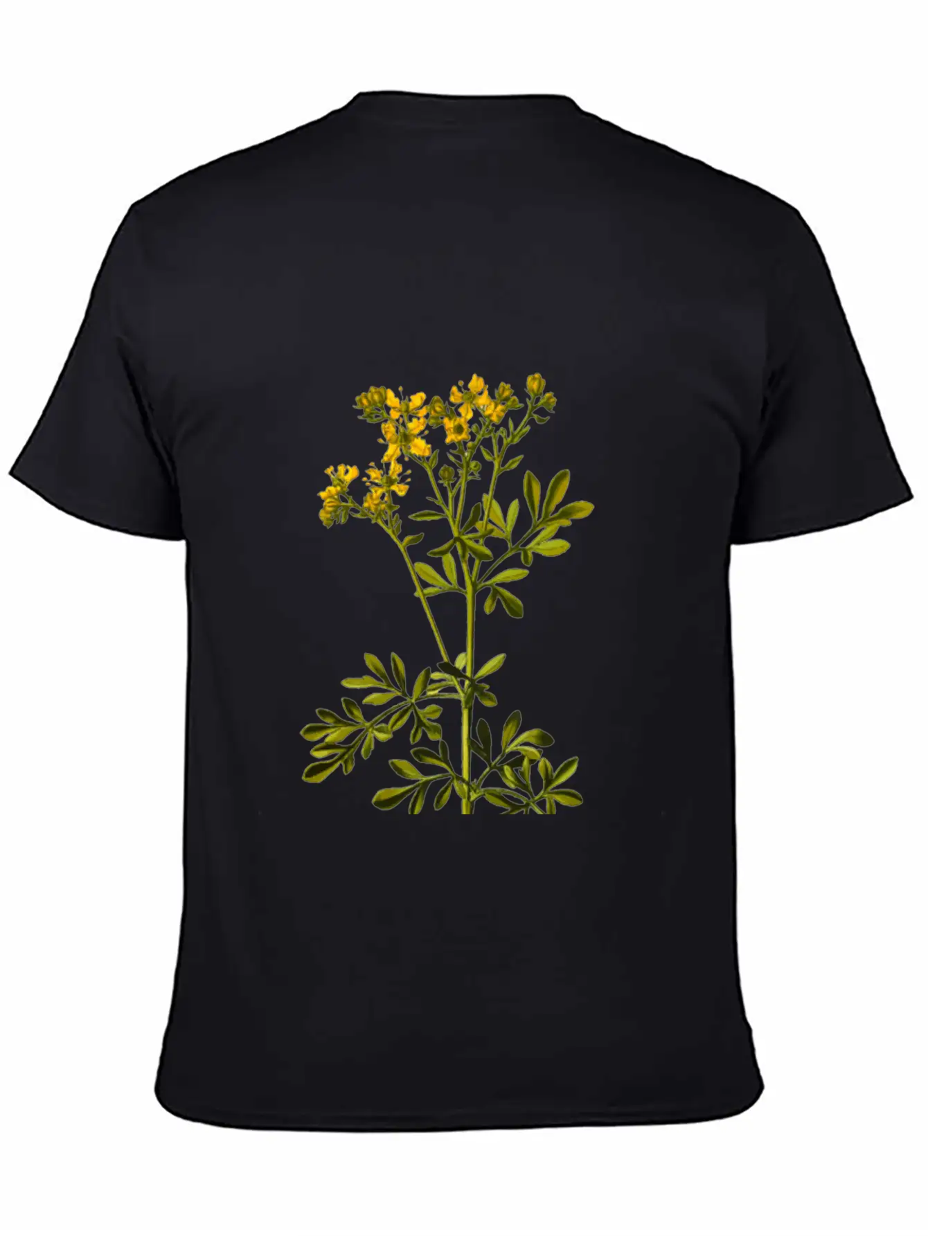 Common Rue (detailed) Breathable Soft Cotton T-Shirt – Timeless Casual Look