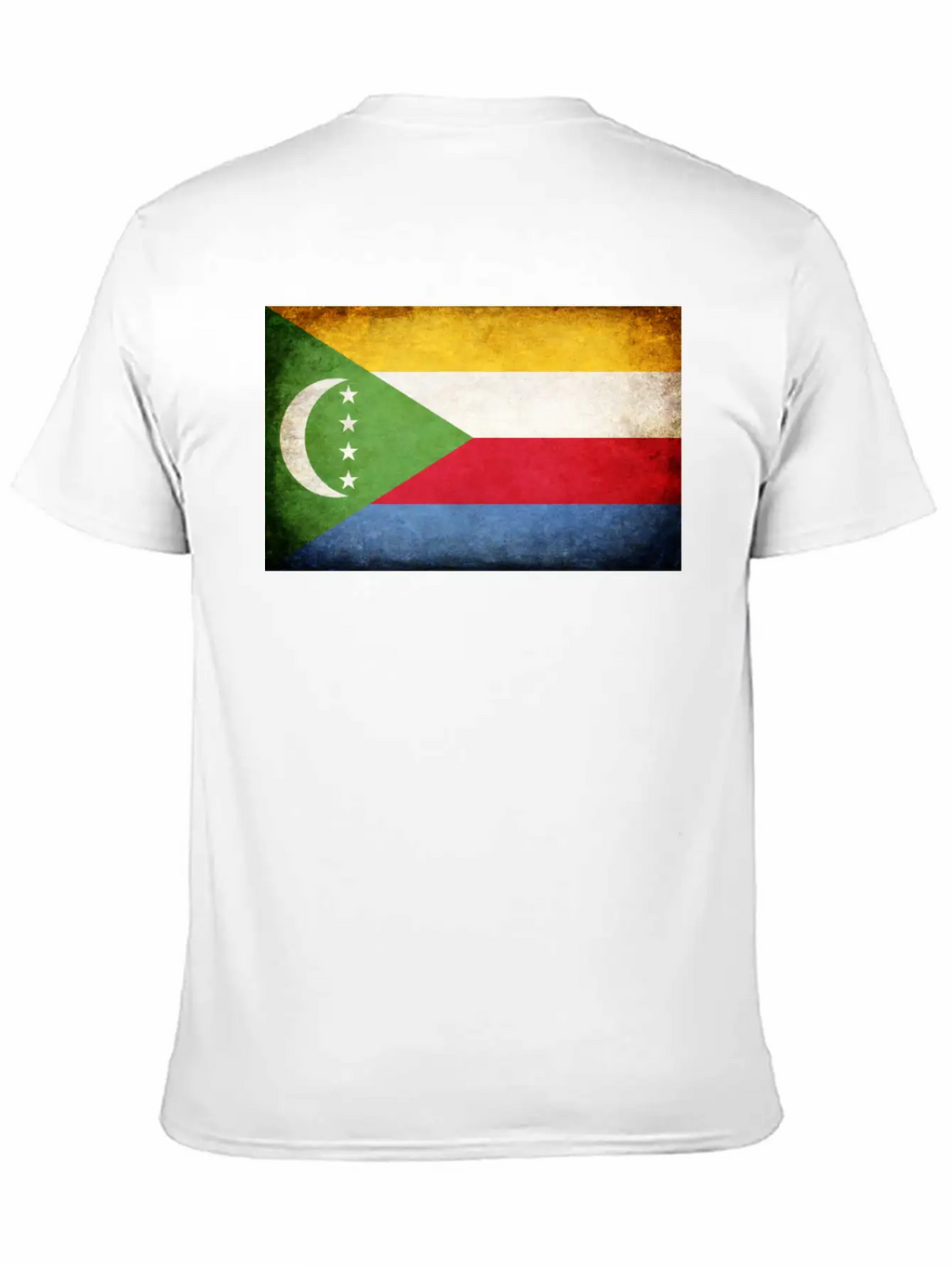 Comoros Flag Breathable Soft Cotton T-Shirt – Timeless Casual Look