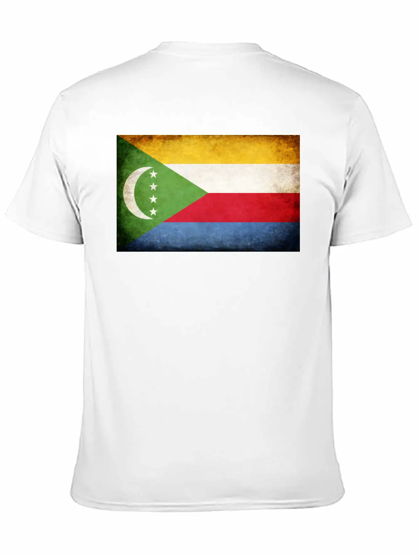 Comoros Flag Breathable Soft Cotton T-Shirt – Timeless Casual Look