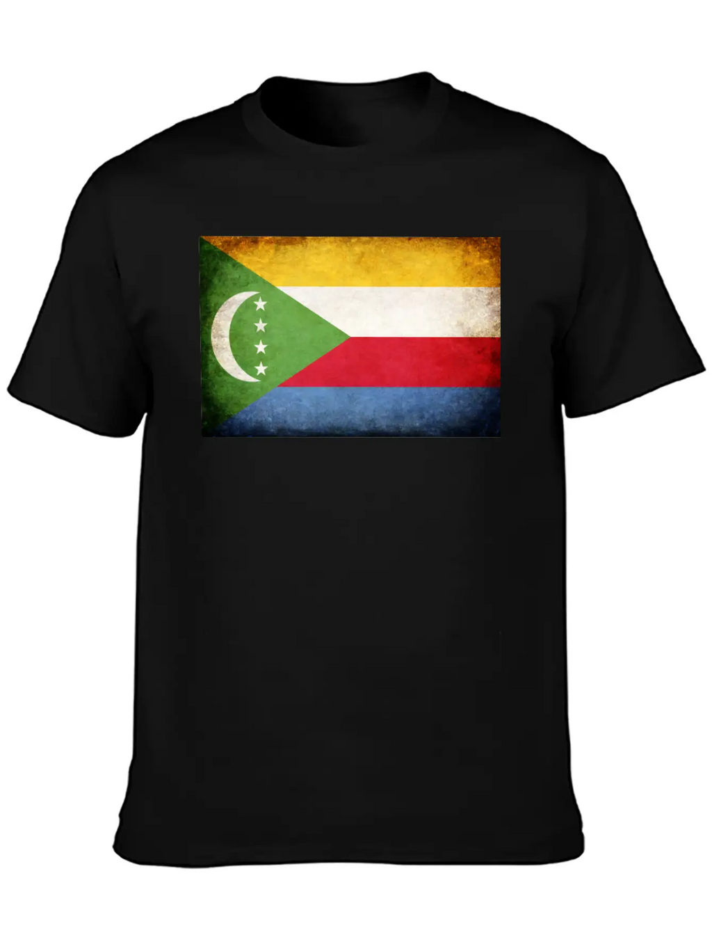 Comoros Flag Breathable Soft Cotton T-Shirt – Timeless Casual Look