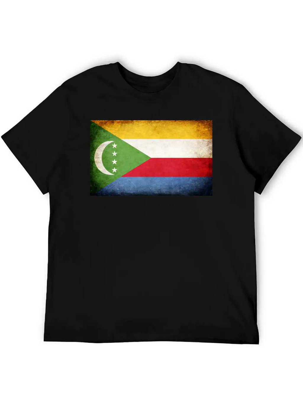 Comoros Flag Breathable Soft Cotton T-Shirt – Timeless Casual Look