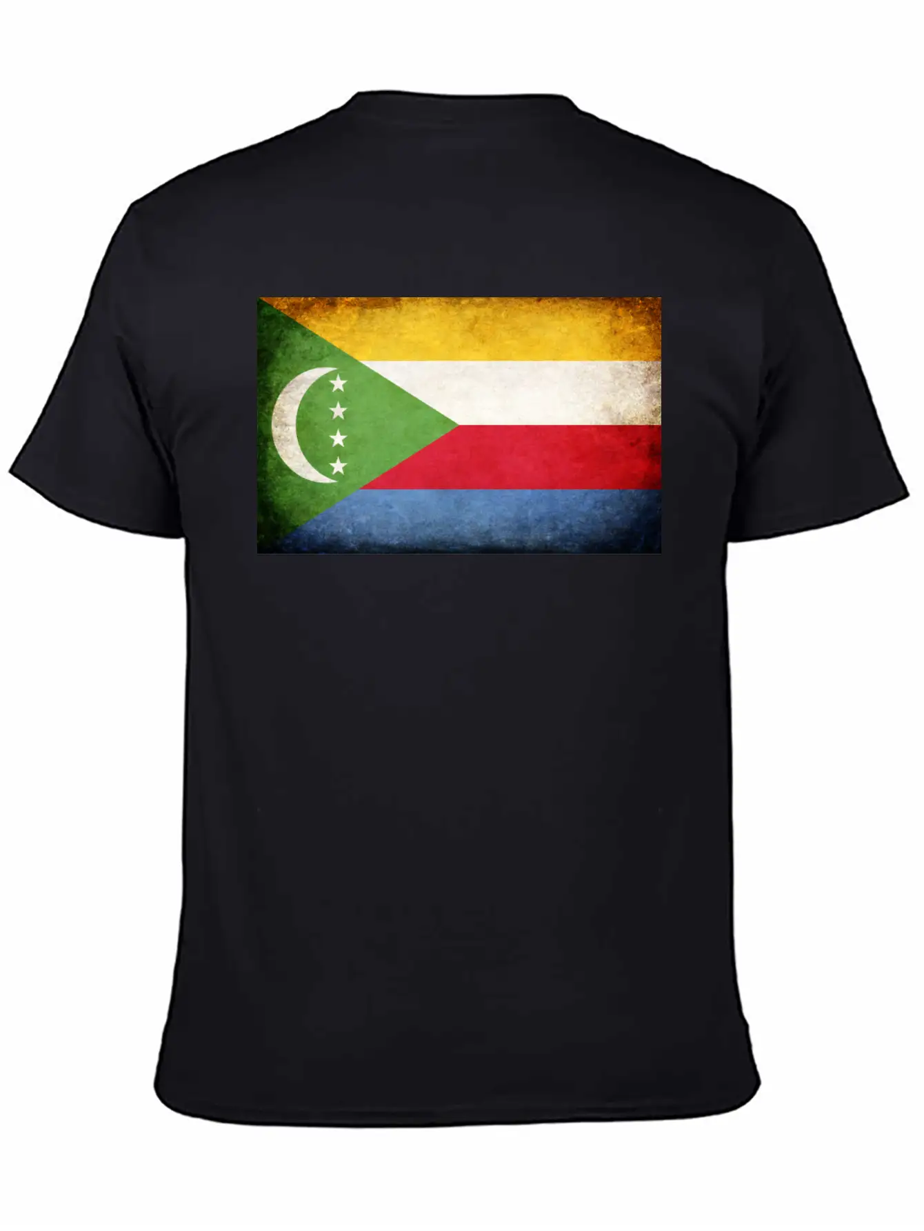 Comoros Flag Breathable Soft Cotton T-Shirt – Timeless Casual Look