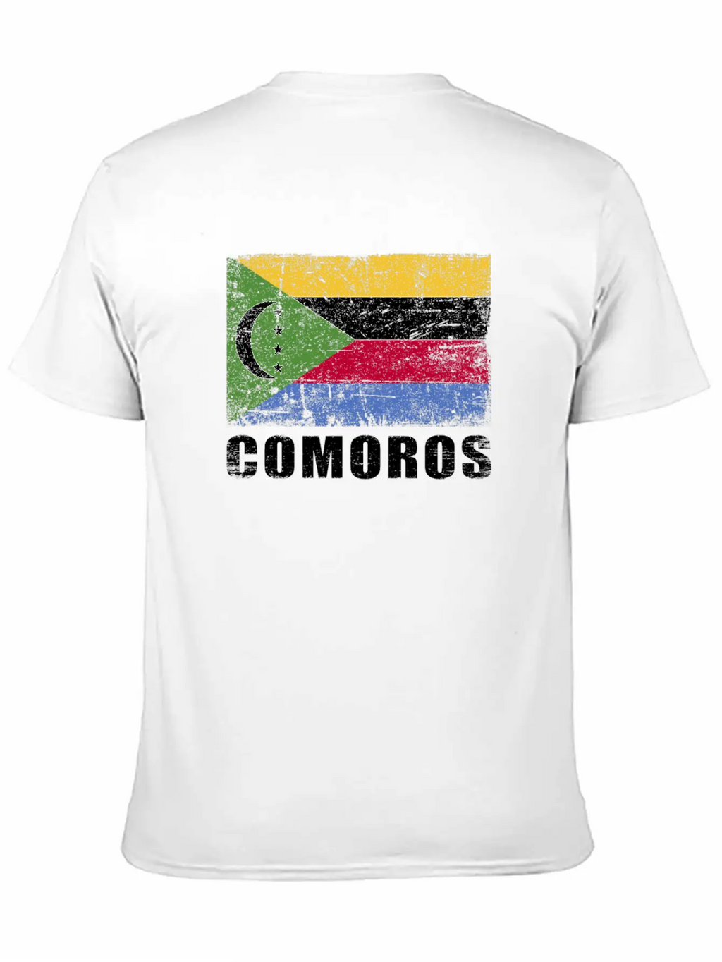 Comoros Flag Grunge Country Flag Comoros Unisex Casual T-Shirt – Clean Design For Daily Comfort