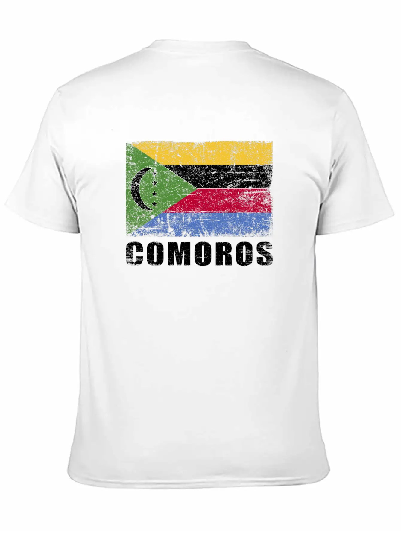 Comoros Flag Grunge Country Flag Comoros Unisex Casual T-Shirt – Clean Design For Daily Comfort