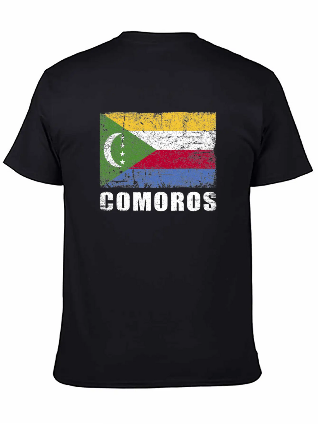 Comoros Flag Grunge Country Flag Comoros Unisex Casual T-Shirt – Clean Design For Daily Comfort