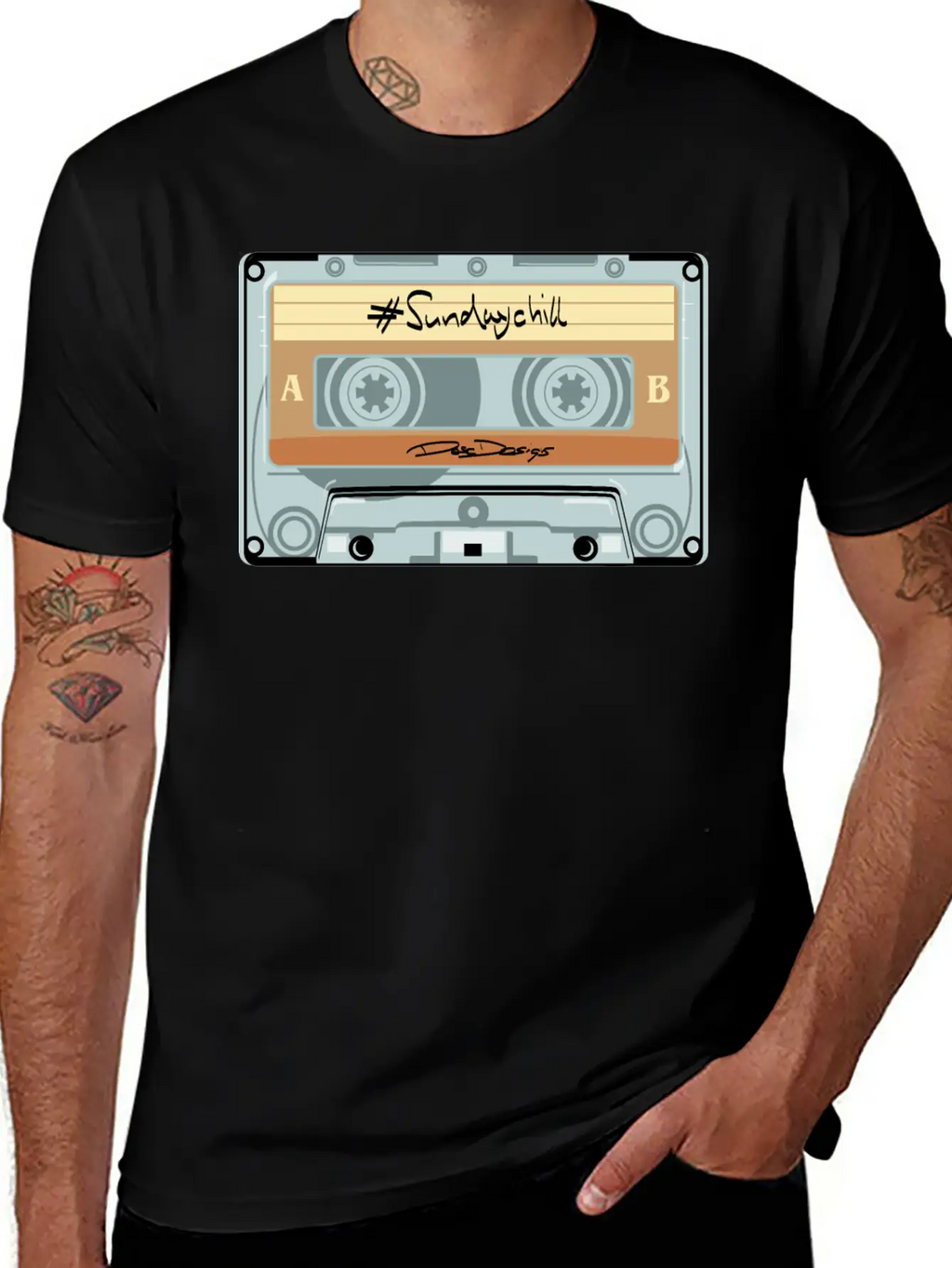 Compact Cassette, Cassette, Audio Cassette Sundayc Unisex Casual T-Shirt – Clean Design For Daily Comfort
