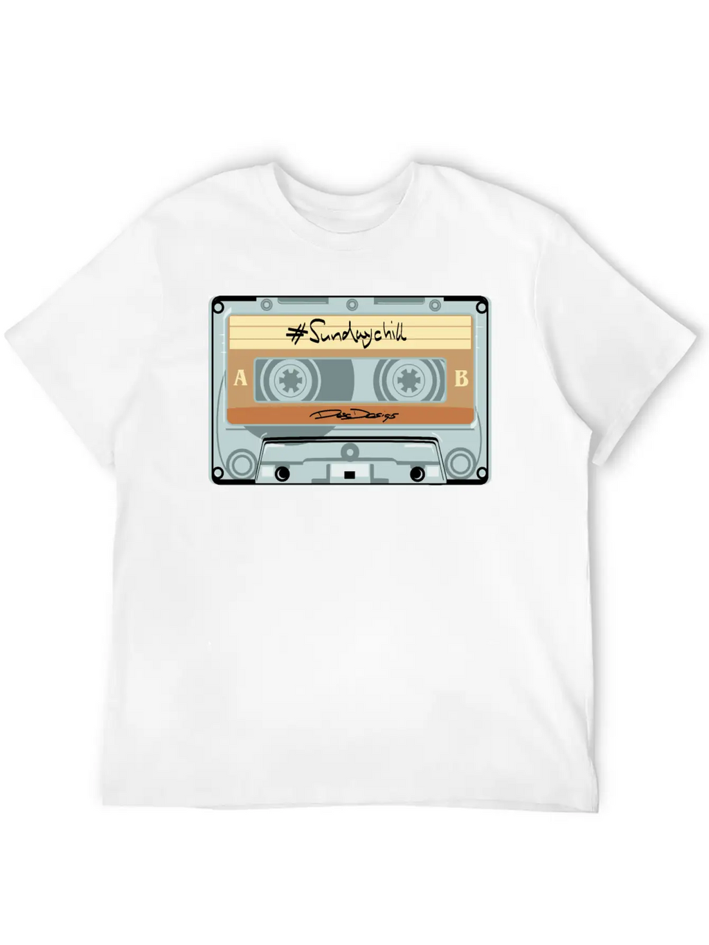 Compact Cassette, Cassette, Audio Cassette Sundayc Unisex Casual T-Shirt – Clean Design For Daily Comfort