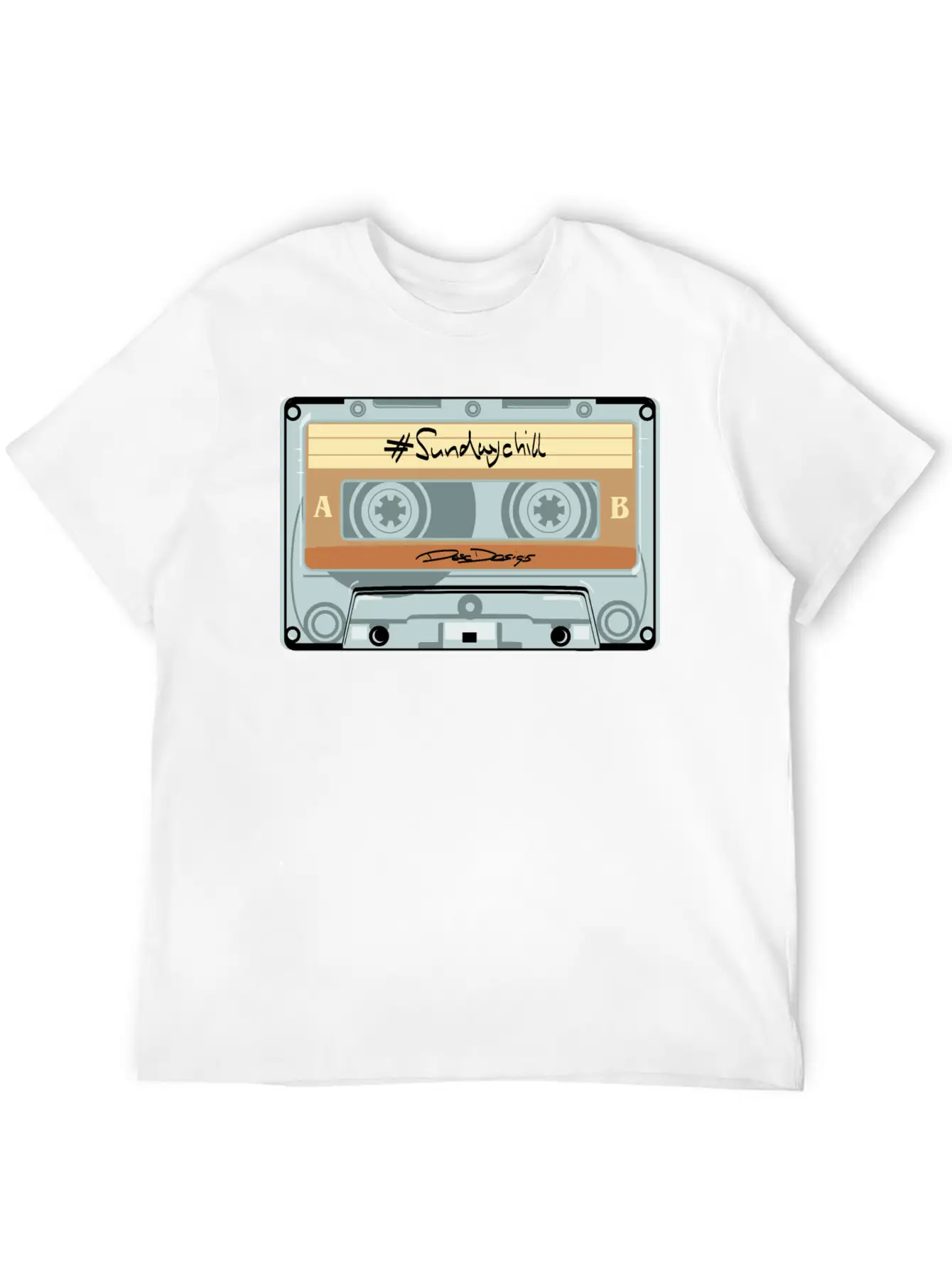 Compact Cassette, Cassette, Audio Cassette Sundayc Unisex Casual T-Shirt – Clean Design For Daily Comfort