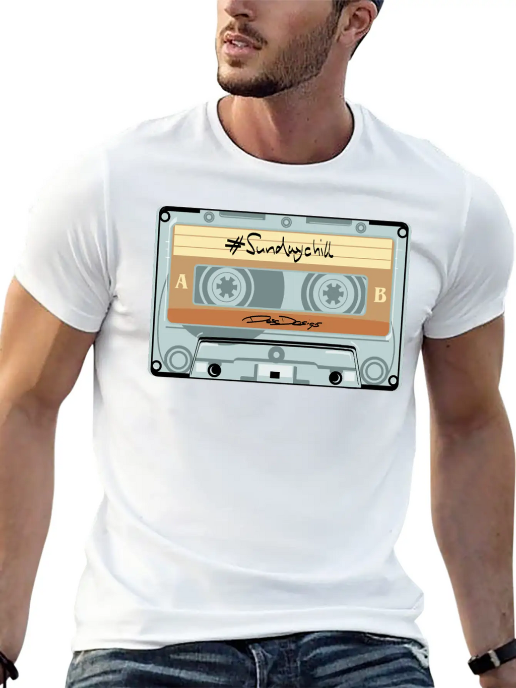 Compact Cassette, Cassette, Audio Cassette Sundayc Unisex Casual T-Shirt – Clean Design For Daily Comfort