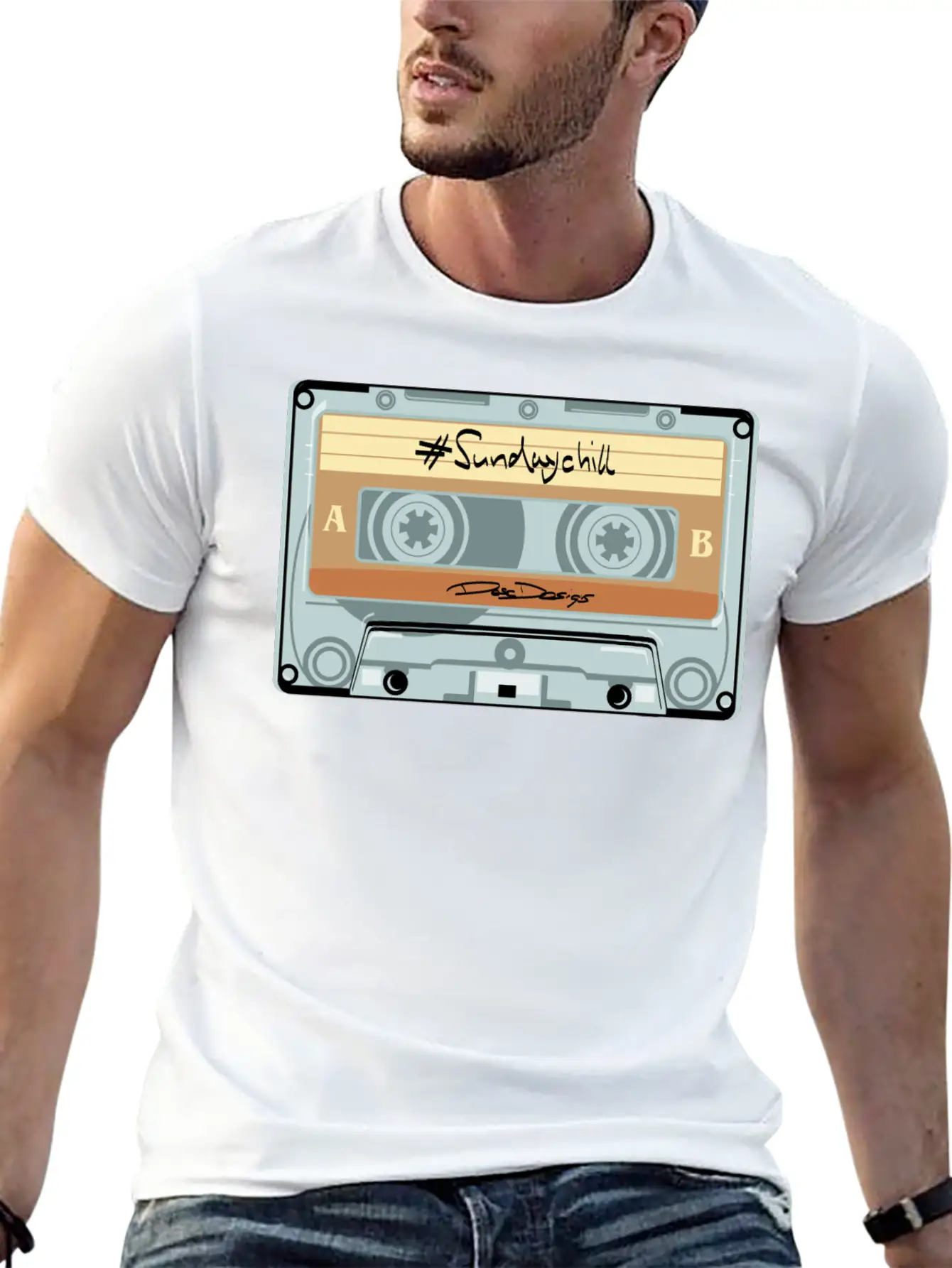 Compact Cassette, Cassette, Audio Cassette Sundayc Unisex Casual T-Shirt – Clean Design For Daily Comfort